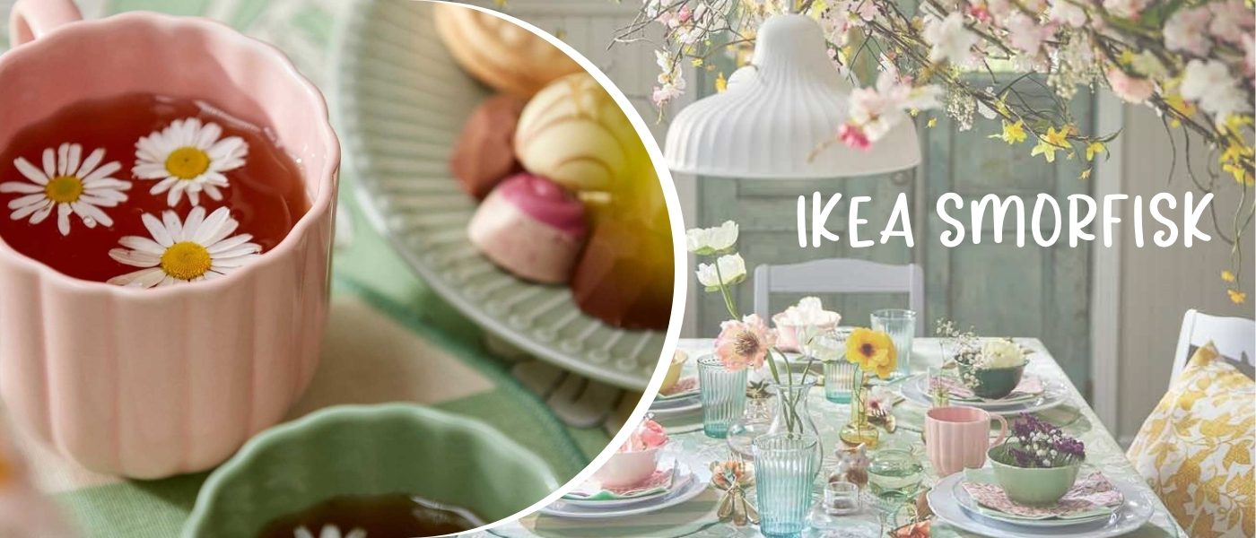 ست 2 عددی فنجان ایکیا مدل IKEA SMORFISK